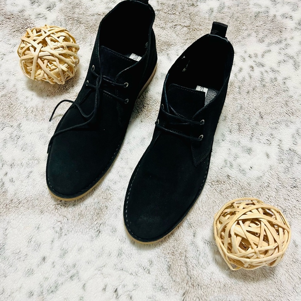 Steve Madden Black Suede Men's Boots